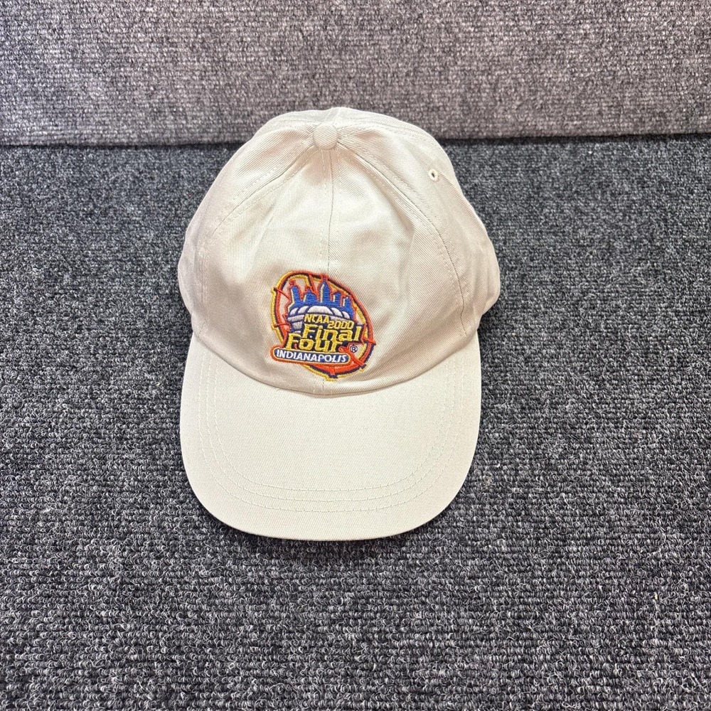 Vtg~NCAA Final Four Hat 2000 Indianapolis Strap Back Beige Mountain Dew